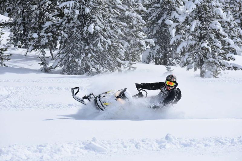 Half day backcountry snowmobile ride